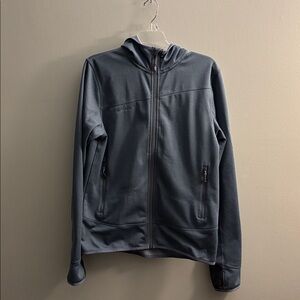 Mammut Grey/Blue full zip hoody. Polartech thermal pro